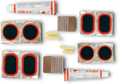 kit 2 pacotes de remendo de pneu de bicicleta, reparo camera de ar, consertar comera de ar furada, cola para pneu furado, kit reparo completo