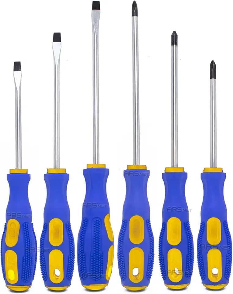 Kit Jogo Chave Fenda E Philips Imantada Ferramenta 6 Peças