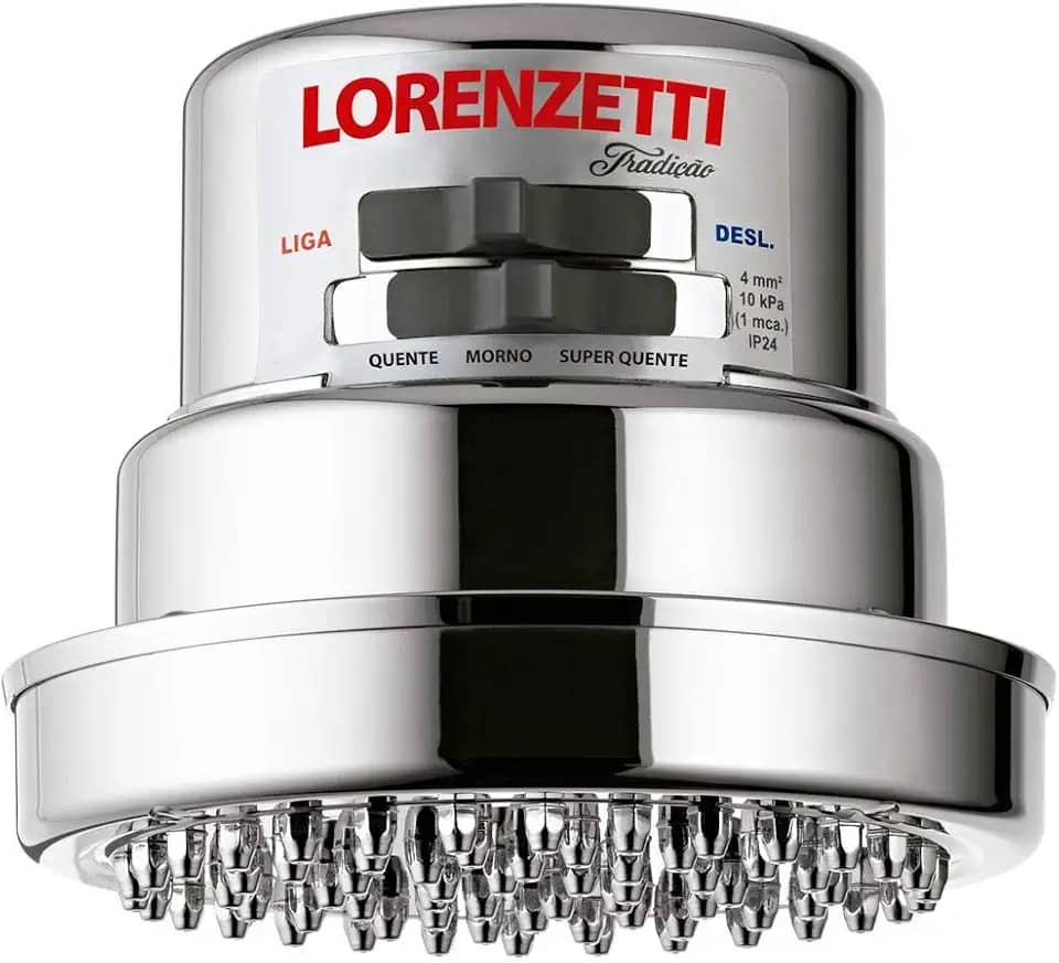 Chuveiro Tradição 220V 6800W, Lorenzetti, 7514200, Cromado, Pequeno