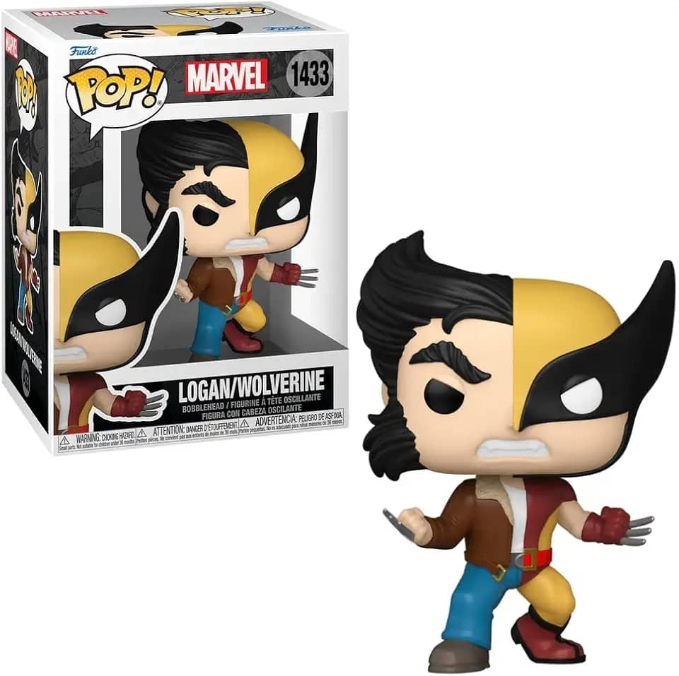 Boneco Funko Pop! Marvel Split - Logan/Wolverine