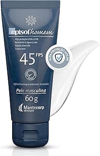 Protetor Solar Facial Episol Homem Fps 45 - 60g - Controle da Oleosidade - Toque Seco - Multicor - Mantecorp