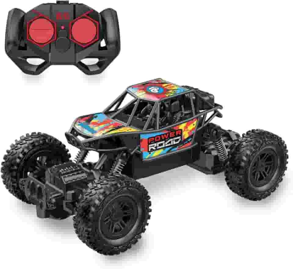Brinquedo Carrinho de Controle Remoto Off Road com Suspensão 4x4 Grande e Bateria USB