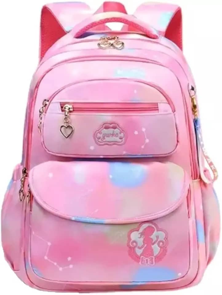 Mochila de Princesa Infantil – Bolsa com Design Encantador, Resistente à Água e Confortável para Escola e Laser