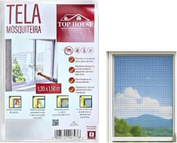 Tela Mosquiteiro Para Janela 130 X 150 cm Com Velcro Incluído Mosquiteiro Fácil De Instalar Tela De Proteção Para Janela Contra Mosquitos E Insetos Adaptável A Qualquer Janela Prática E Segura