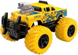 DM Toys Carrinho de Controle Remoto sem Fio com Luz Mini Car 1:43 Pick Up Turbo