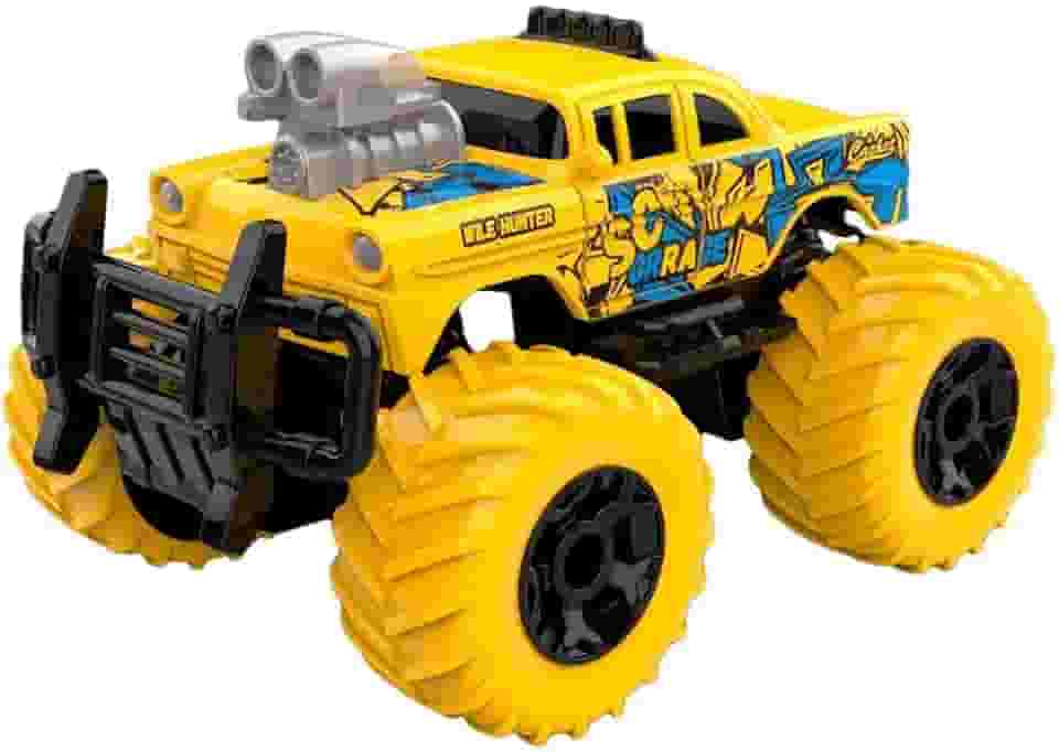 DM Toys Carrinho de Controle Remoto sem Fio com Luz Mini Car 1:43 Pick Up Turbo