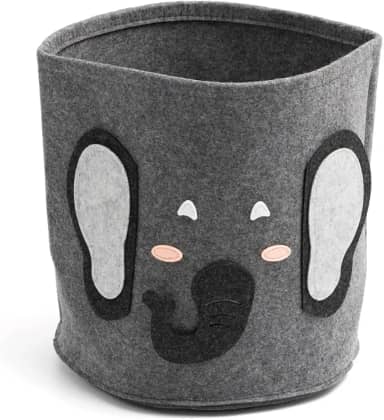 Oikos - Cesto Infantil de Feltro Elefante Organizador Decorativo