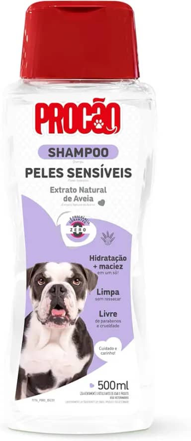 PROCÃO Shampoo Peles Sensíveis para cães e gatos 500 ml