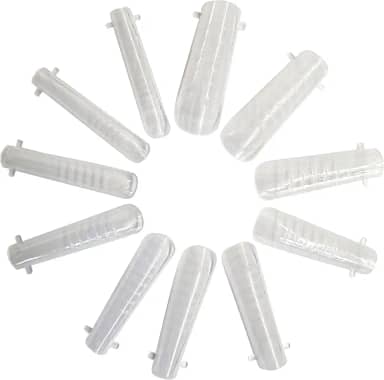 Unha Postiça Molde F1 Natural Unhas Gel Polygel em Caixa (Quadrado, 1cx)