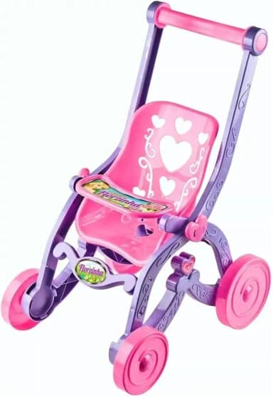 Genérico Carrinho de Boneca Infantil Grande Princesas Carrinho de Bebê Brinquedo Rosa