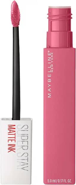 Maybelline SuperStay Matte Ink Batom Líquido Matte Longa Duração 16H com Aplicador Preciso, Não Transfere e Cor Intensa, Acabamento Matte Confortável, Cor 120 Inspirer Rosa Magenta, 5ml