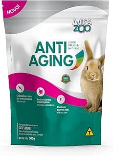 Ração Super Premium Megazoo EXTRUSADA ANTI AGING COELHO 500G ALIMENTO COMPLETO