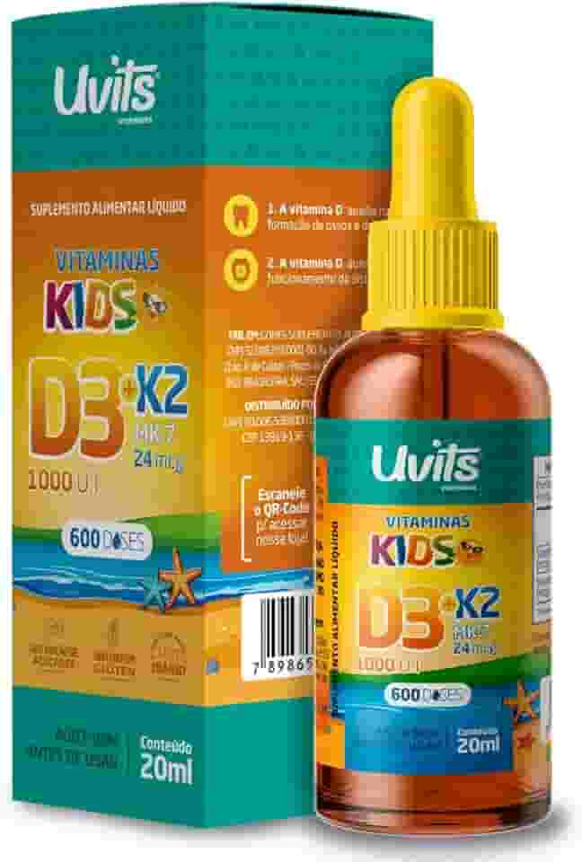 Vitamina D3 + K2 Kids 20ml 600 Doses - Uvits