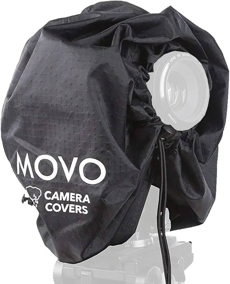 Capa de chuva de capa de chuva para câmera Movo CRC11 para câmeras DSLR e câmeras e lentes sem espelho (tamanho júnior: 11' x 14,5')