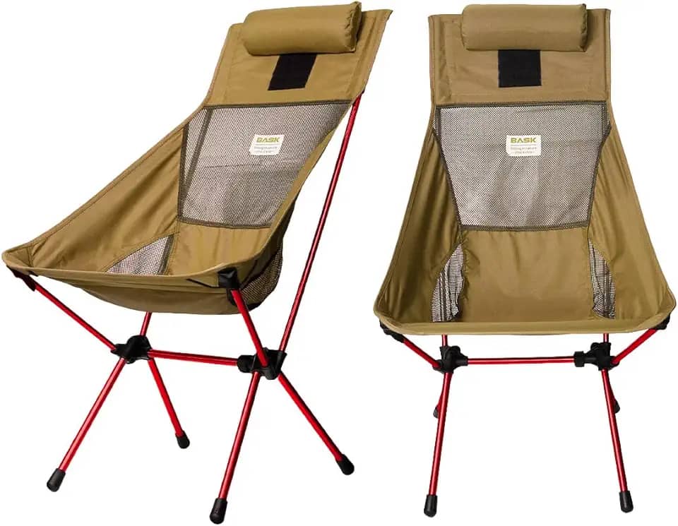 Cadeira Camping Daydream Dobrável Encosto Alto 150kg Portátil Extra Grande Estrutura em Alumínio Resistente Pesca e Lazer Preto e Branco