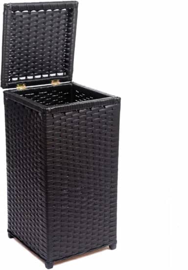 Cesto De Roupa Fibra Sintética 45 Litros Roupeiro 30x30x60 (Marrom Argila)