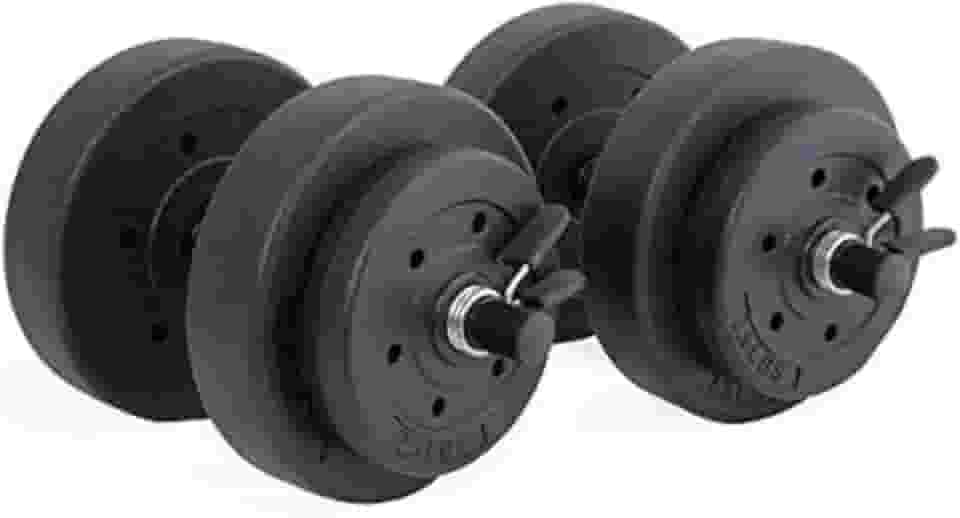 CAP Barbell Conjunto de halteres de cimento de 18 kg (preto)