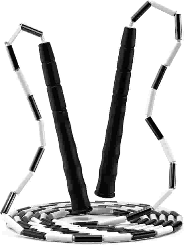 Corda de Pular Segmentada Profissional - Corda de Nylon Antienroscamento para Adultos e Crianças, Design Antiderrapante, TPE Resistente ao Frio, Ideal para Fitness, Freestyle e Iniciantes (2.8m)