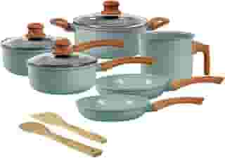 Jogo de Panelas de Alumínio Revestimento Cerâmico com Antiaderente Ecoglide Tuut Marble 8 peças