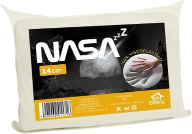 Travesseiro Nasa Z Alto - Capa Com Zíper 100% Algodão 200 Fios Viscoelástico Antifungos - Lar Conforto