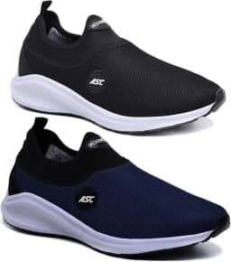 Kit 2 Pares Tênis Ortopédico Unissex Ascension | Estilo Meia, Sem Cadarço – Leve, Confortável, Calce Fácil | Para Caminhada, Academia e Uso Diário