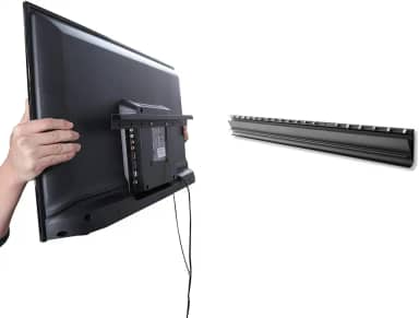 AENTGIU Suporte de parede para TV sem pregos, suporte de TV de drywall resistente para TVs de tela plana de 26 a 55 polegadas, sem pinos, sem broca, sem âncoras, fácil instalação com todos os