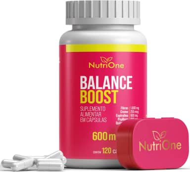 Balance Boost (Psyllium, Spirulina, Quitosana, Picolinato de Cromo, Cafeína) 600mg 120 Cápsulas - Nutrione