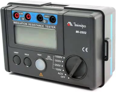 Megômetro Para Teste Resistência De Isolação Cat3 600V Mi2552 Minipa