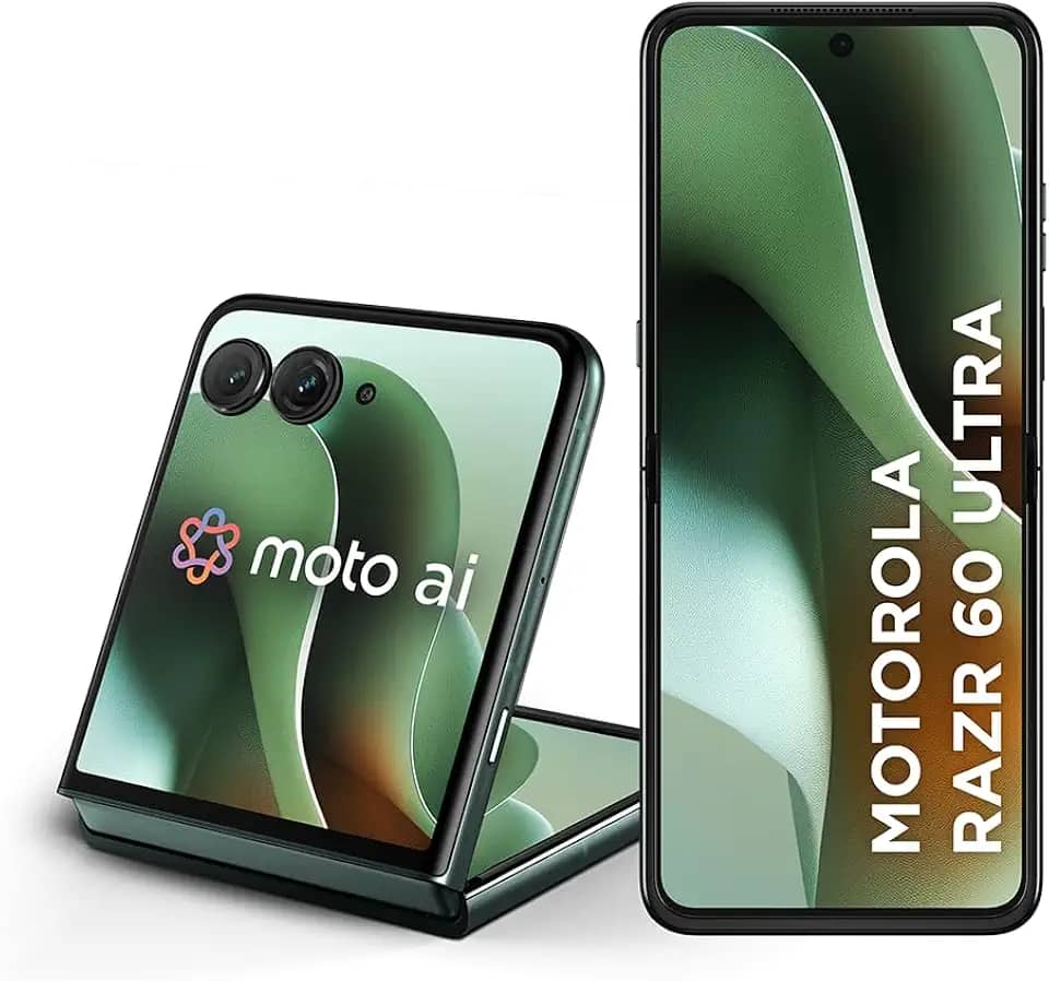 Smartphone Motorola Razr 60 Ultra - 1TB 32GB (16GB RAM+16GB Ram Boost) Snapdragon 8 Elite Tela dobrável 7" e externa 4” Moto AI 50MP camera - Verde