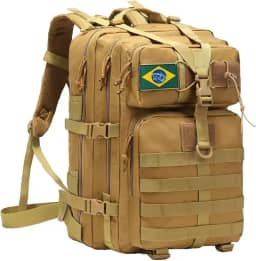 Mochila Tática Militar, 30 Litros, Impermeável, com 3 Compartimentos, Ideal para Camping, Viagens e Escola