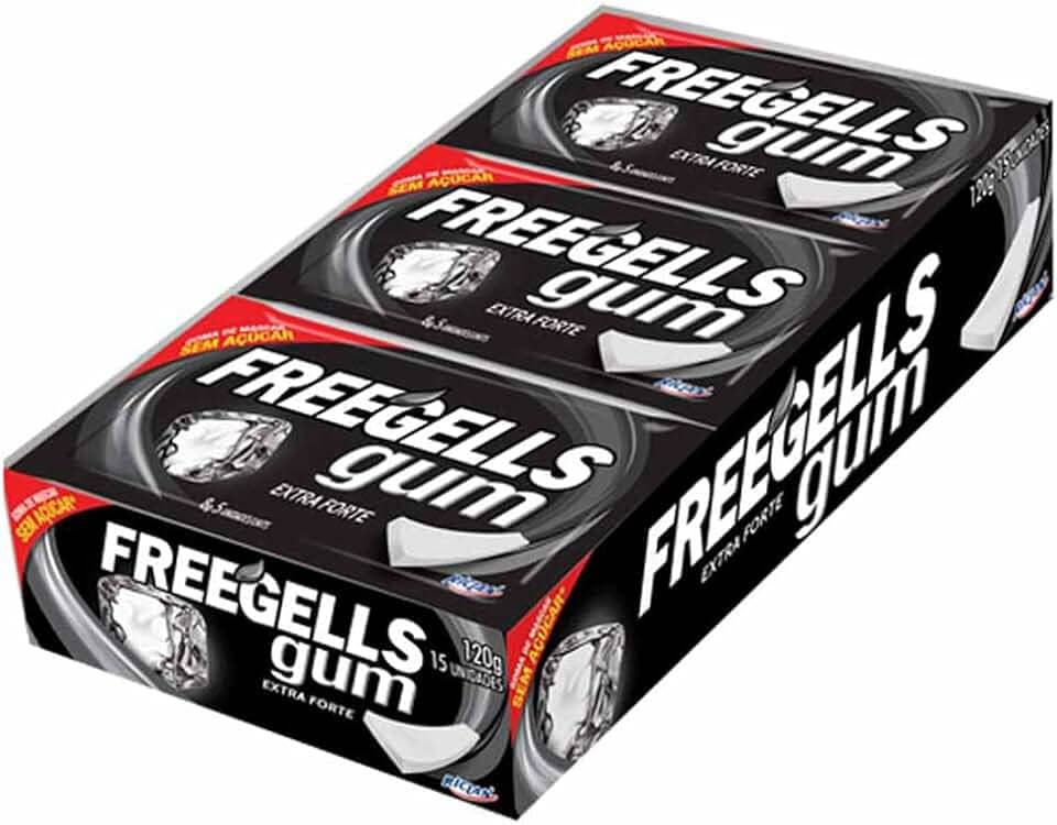 Chiclete Gum Extra Forte 8g c/15 - Freegells