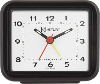 Despertador Quartz Preto