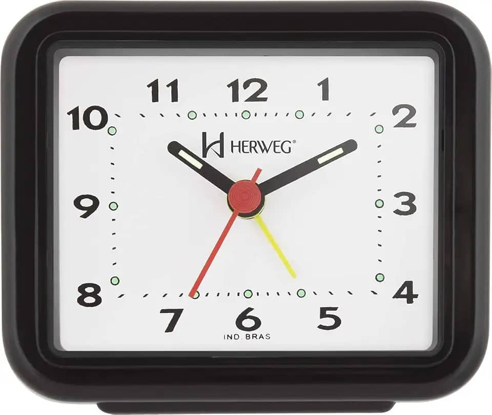 Despertador Quartz Preto