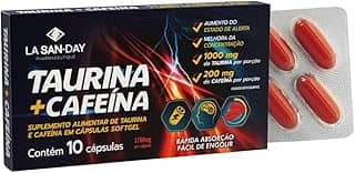Taurina + Cafeína (10 Cápsulas)