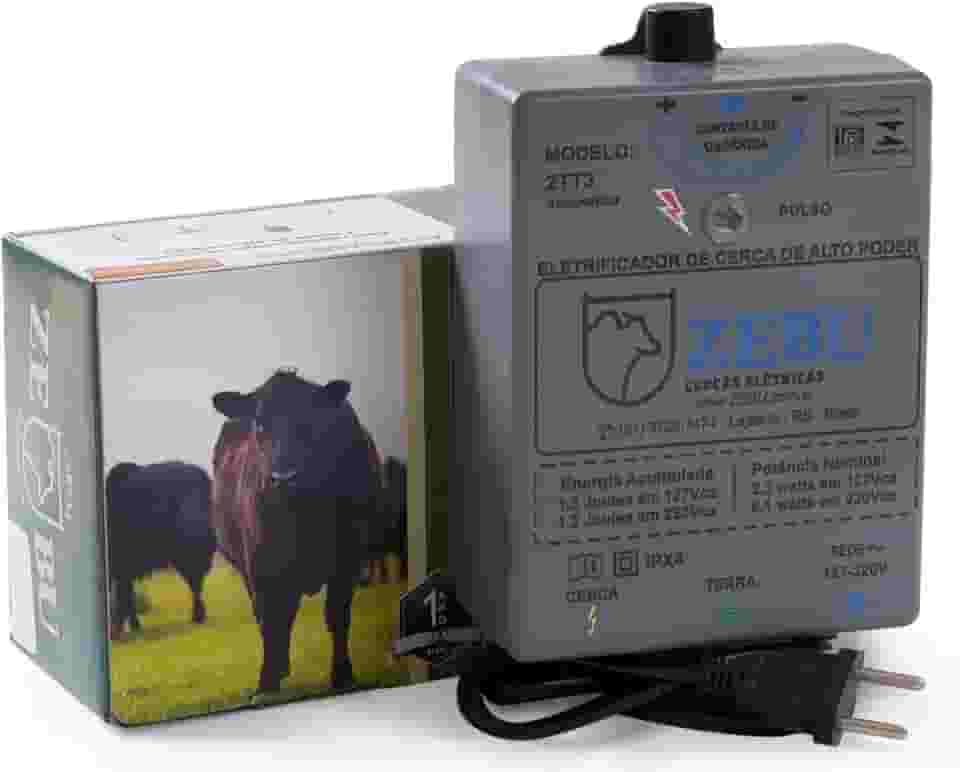 Eletrificador de Cerca Elétrica Rural 2TT3 Bivolt para 2.500 Metros - Zebu