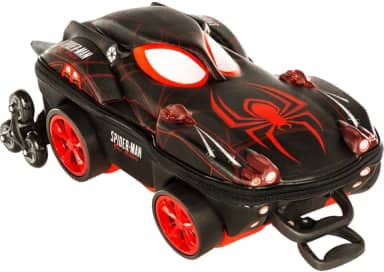 Mala Infantil Homem Aranha 3D com Rodinhas, 20L, Design moderno, Preta