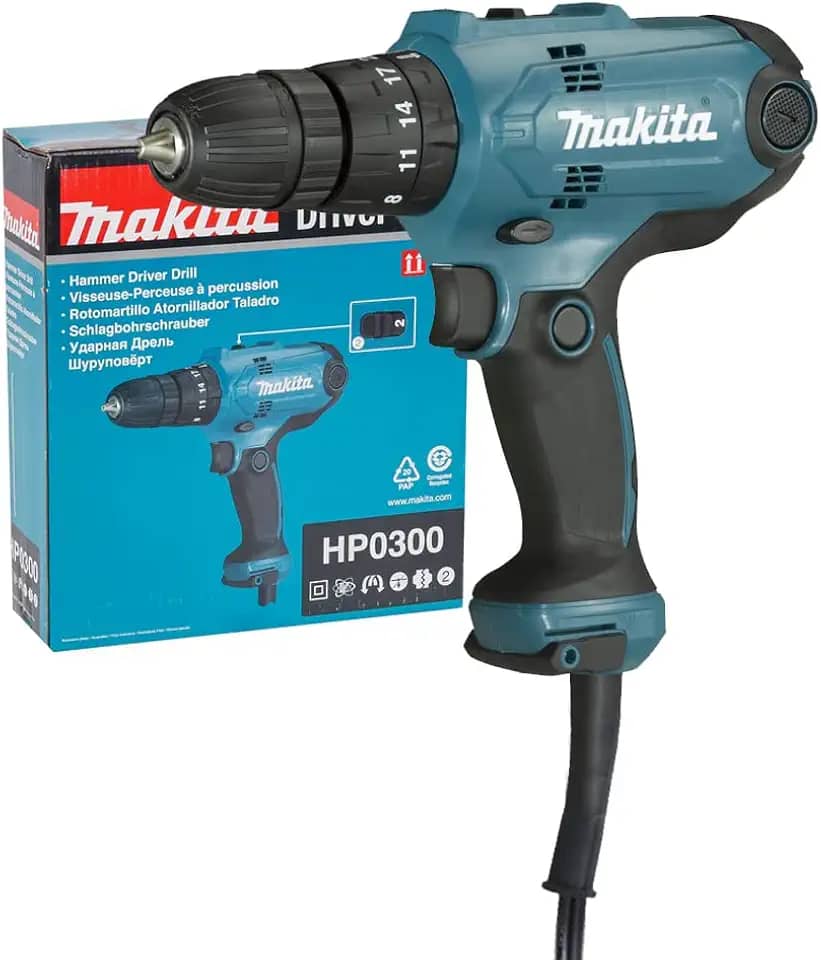 MAKITA PARAFUSADEIRA/FURADEIRA DE IMPACTO 10MM (3/8 POL) 320W 110V HP0300