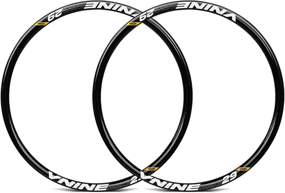 Kit 2 Aros Rodas 29/36 Furos Freio a Disco Valvula Schrader Grossa Vnine Vzan