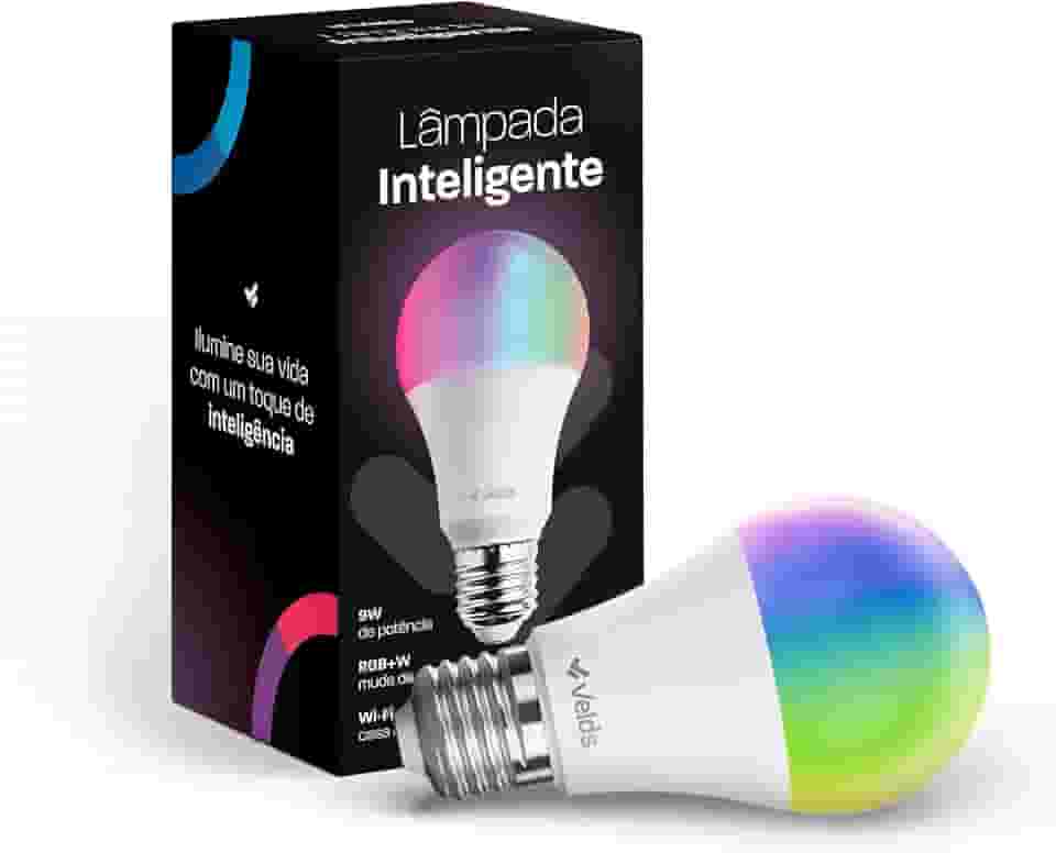 Lâmpada Inteligente Wi-Fi Velds, Smart LED, RGB 16 Milhões de Cores, 9W, 800 Lúmens, Controle por App, Compatível com Alexa e Google Assistente, Bivolt