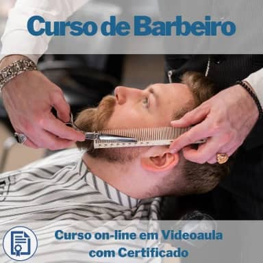 Curso on-line em videoaula de Barbeiro com Certificado