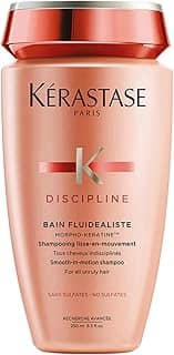 Kérastase Shampoo Discipline Bain Fluidéaliste, Cabelos com frizz, Controle do frizz, Complexo Morpho-Kératine®, 250 ml