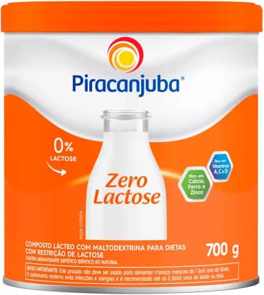 Piracanjuba Composto Lácteo Zero Lactose Lata 700g