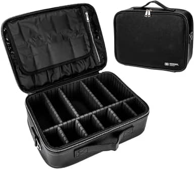 Maleta Bolsa De Maquiagem Cosméticos Nordk GlowUp Divisória Ajustável Case Profissional Make