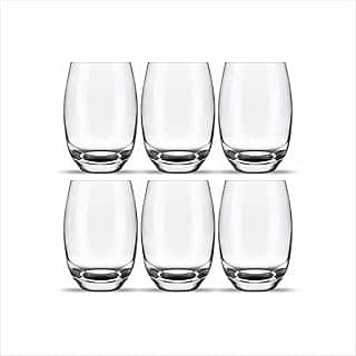 Jogo 6 Copos de Vidro Luxo 465ml - Elegância e Resistência para Todas as Bebidas e Ocasiões Vidro Grosso Premium Perfeito para Mesa Posta e Presente Inesquecível