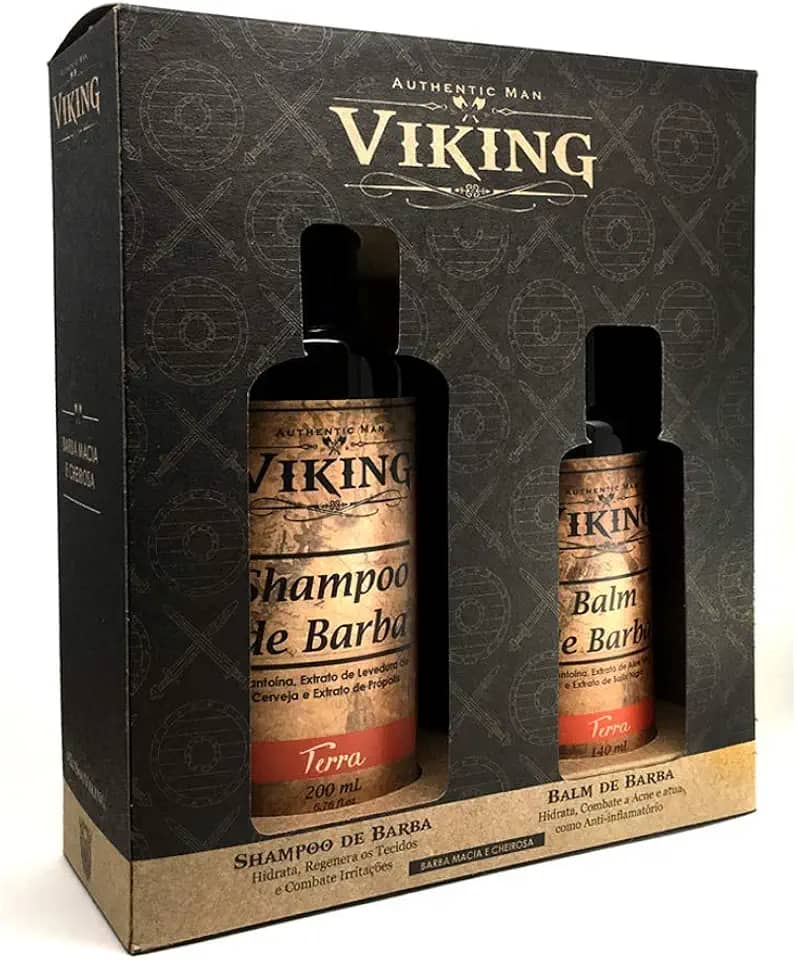 Kit Presente Shampoo e Balm Viking Terra