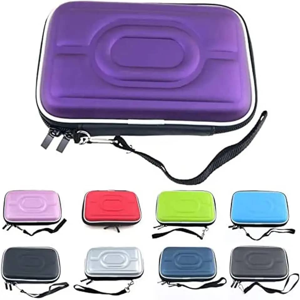 Kocak Gold Bolsa Protetora De Viagem Para Transporte, Rígida, Capa Console Game Boy Advance Color Pocket Gba Gbc Gbp, Transporte Nintendo Ds Lite Ndsl Ndsi Eva, Substituição Armazenamento (Preto)
