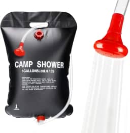 Chuveiro Ducha Portátil 20 Litros Lorben Camping Acampamento Aquecimento Solar Água Quente ou Fria