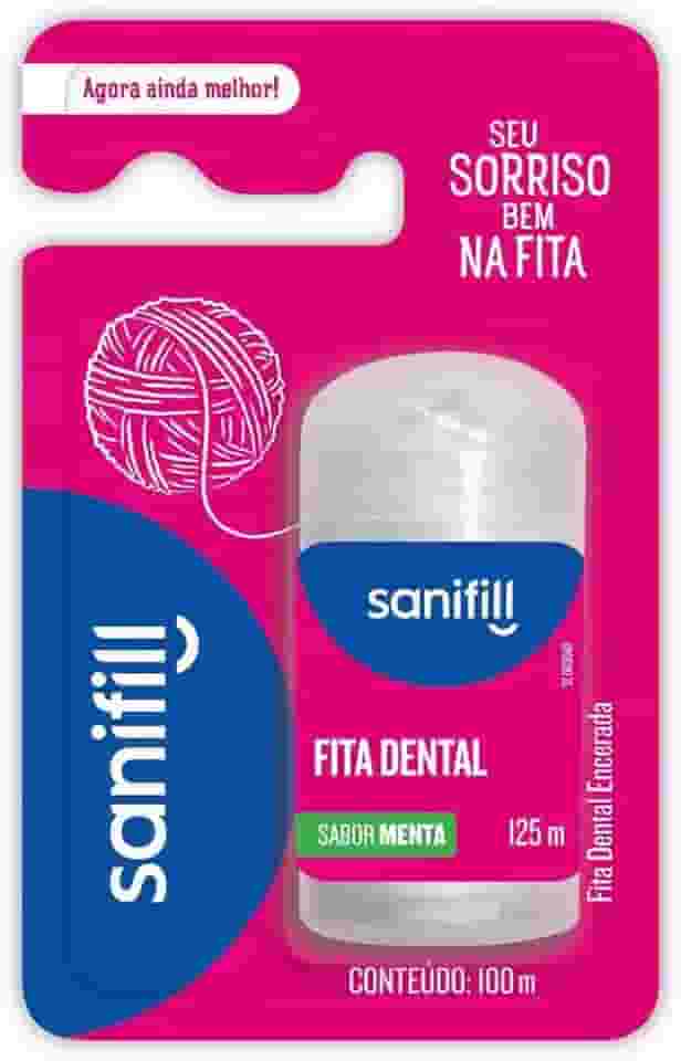 Sanifill Fita Dental Sabor Menta 100 Metros