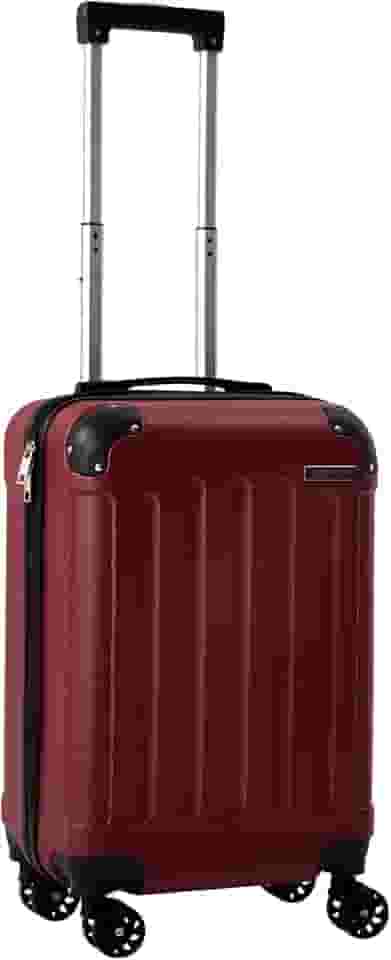 Mala de Bordo ABS Falcon Line SF24 (Bordô) | Bagagem de Mão Dimensões Padrão ANAC até 10kg, 4 Rodinhas 360°, Cadeado com Senha | Mala de viagem 10 kg, Divisória Interna com Zíper, Elástico de Fixação