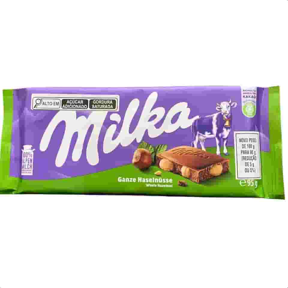 Chocolate Milka Whole Hazenuts 95g
